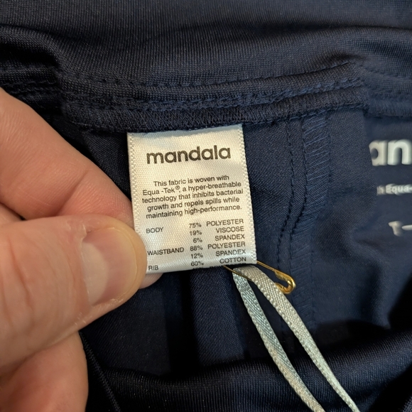 NWT Mandala Maternity Scrub Joggers Navy Women's Tall Large - Picture 6 of 6